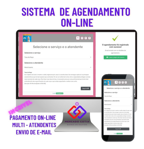 Sistema De Agendamento On-line - Multi Atendentes - Serviços