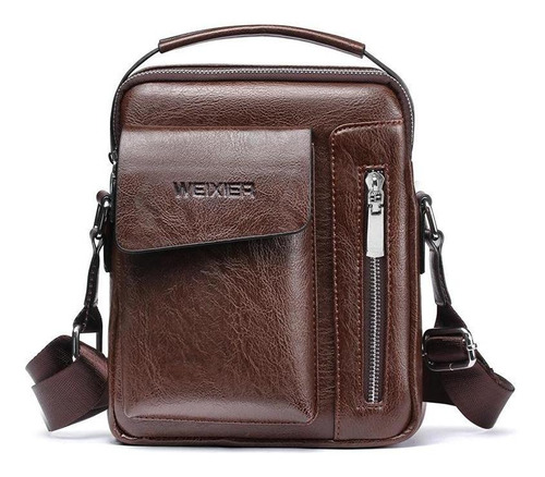 Bolso Bandolera De Piel Para Hombre