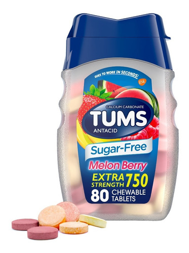 Tums Antiacido Sugar Free 750mg - U - Unidad a $969