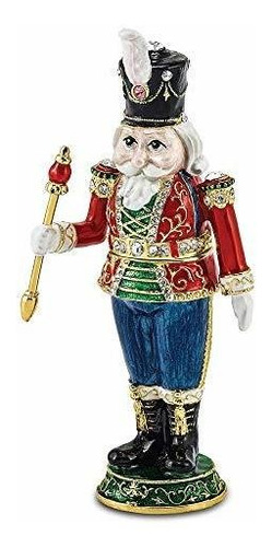 Joyero - Luxury Giftware Bejeweled Torsten Toy Soldier, Pewt