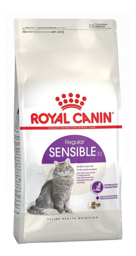 Imagen 1 de 1 de Alimento Royal Canin Feline Health Nutrition Sensible 33 para gato adulto sabor mix en bolsa de 7.5 kg