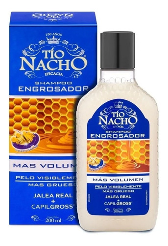 Shampoo Tío Nacho Engrosador Jalea Real + Capilgross 200 Ml