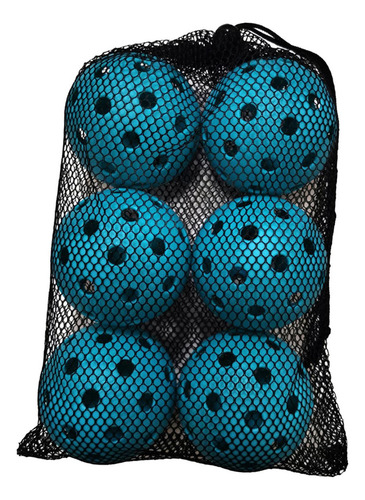 Bolas De Pickleball Ao Ar Livre, Pacote De 6 Bolas De Azul