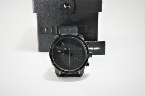 Relógio De Pulso Diesel Dz4216, Para Masculino, Com Correia De Couro Cor Preto