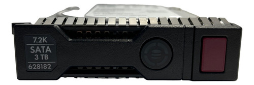 Hd Hp 3tb 7.2k 3,5 Sata 6gb Com Gaveta 628182-001 628069-002 614827-001 628061-b21 Cor Prateado