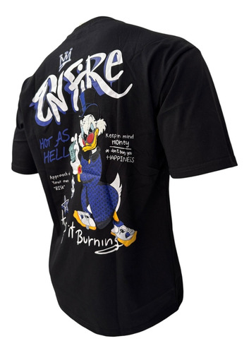 Playera Hombre Oversize Mc Pato Dolares Peluche Palm Angels