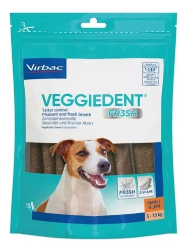 Veggiedent Fresh Tiras Premio Para Perro De 5-10 Kg Virbac