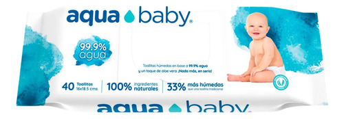 Toallas Húmedas Aqua Baby Caja X20 Paquetes De 40 Unidades