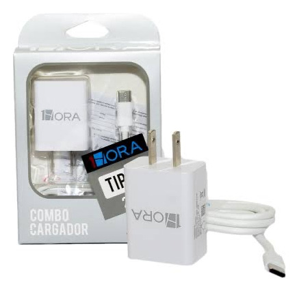 Cargador 1hora Tipo C Gar080 Blanco