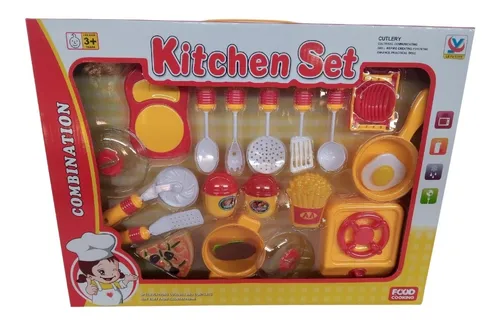 Set Cocina De Juguete Accesorios Estilo Moderno Comida
