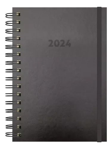 Agenda 2024 P Planner Capa Dura Diária Office 368 Folhas Cor Da Capa Preto