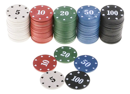 Fichas De Poker Para Juegos De Poker 100 Piezas