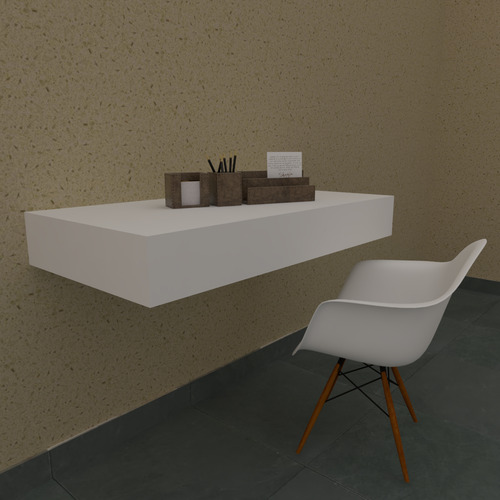 Mesa Suspensa Com Gaveta Escritórios E Estudos (100x40x15)