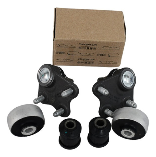 Kit 2 Rotulas Izq Der 4 Bujes Vw Vento 2013 - 2022 Original