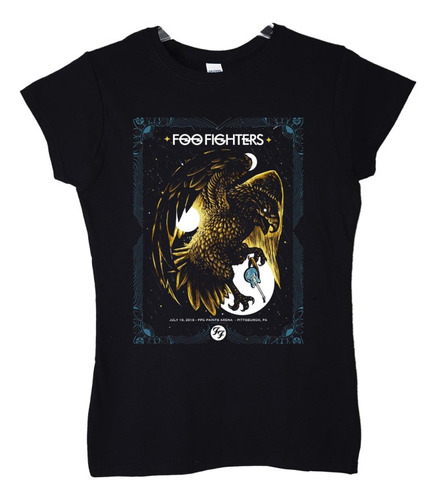 Polera Mujer Foo Fighters Pittsburgh Rock Abominatron