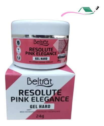 Gel De Unhas Resolute Pink Elegance Beltrat 24g