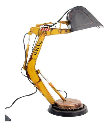 Lámpara Led Retro Industrial De Mesa Excavadora Tipo E, Con