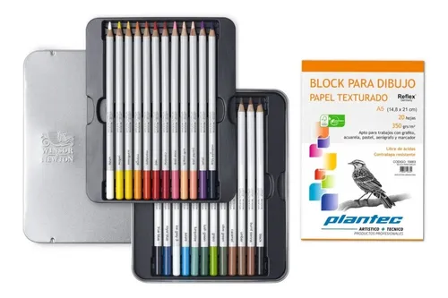 Kit 24 Lapiz Color Winsor And Newton Studio Collection Block