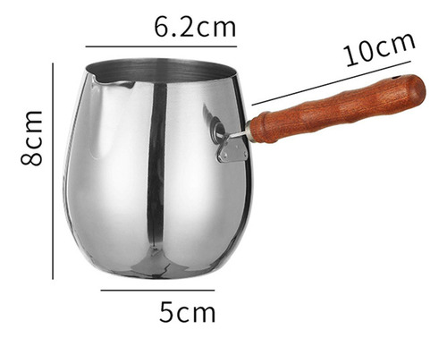 Cafetera Turca, Calentador De Y Leche, Olla Para Té 300ml
