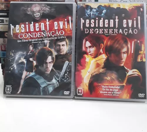 Dvd Animação Filmes Resident Evil: Condenação + Degeneração