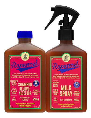 Kit Lola From Rio Rapunzel Milk Shampoo Leave-in