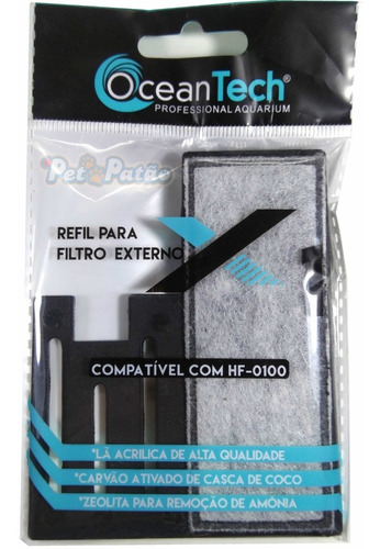 Refil Hf 100 Ocean Tech Filtro Externo Hf-100 Hf100