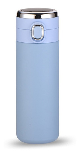 Garrafa de água digital Thermo Open Easy Smart LED 450 cor azul