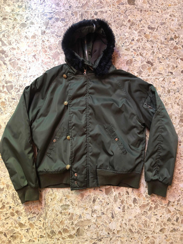 Campera Tipo Alpha N2b Verde Talle M Bomber