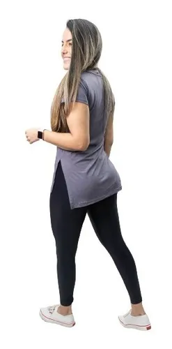 Camiseta Feminina Sobre Legging Longa Tapa Bumbum Academia