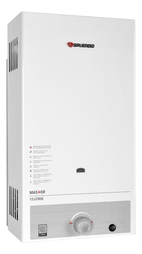 Calefont Gas Licuado 13 Litros Splendid Tiro Natural