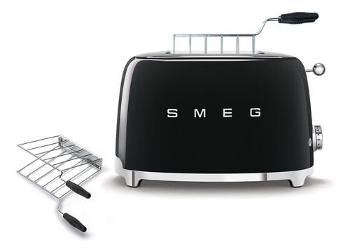 Smeg Tostadora De 2 Rebanadas Con Rejillas Para Sándwiches,