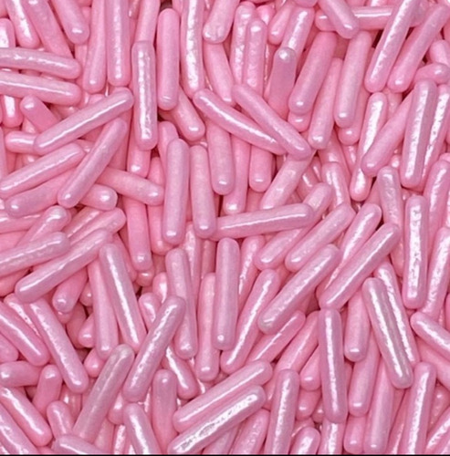 Sprinkles Rod Nacarados Rosa Bastones Comestibles