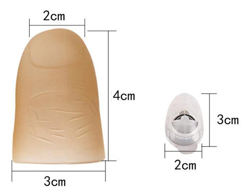 4 Paquete De 3 A 6 Luces Led Mágicas Para Pulgar, 4 Piezas
