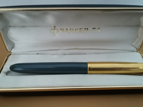 Lapicera Antigua Parker 51. Pluma A Tinta Ind Arg