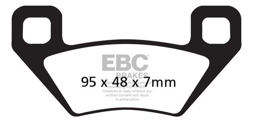 Pastilla Freno Ebc Fa395r Arctic Cat Xt 550 10-11 F
