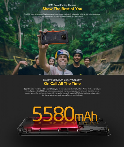 Celular Armor 8 Pro - Resistente A Golples Gps Satelital