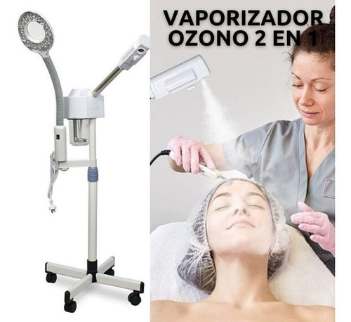 Imagen 3 de 3 de Vaporizador Ozono 2 En 1 Con Pedestal