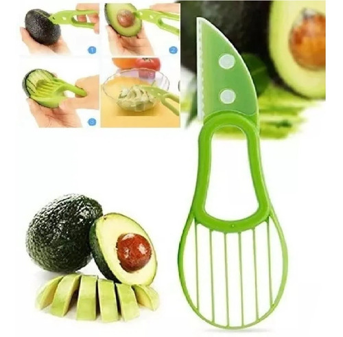 Imagen 2 de 10 de Cortador Palta Pelador Rodaja Pela Corta Saca Hueso