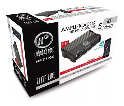 Imagen 2 de 3 de Amplificador Elite Tipo Procesador Carros Alta Gama Hf-dsp5e