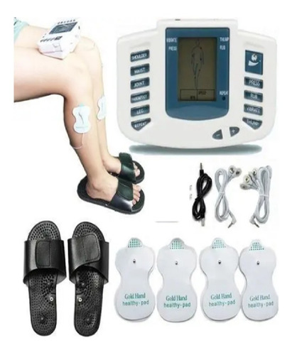 Imagen 2 de 4 de Masajeador Electroestimulador Con Pulsación Mas Sandalias!!