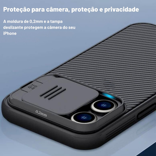 Capa Camshield Pro Magnetic Case Nillkin Para iPhone 15 Plus
