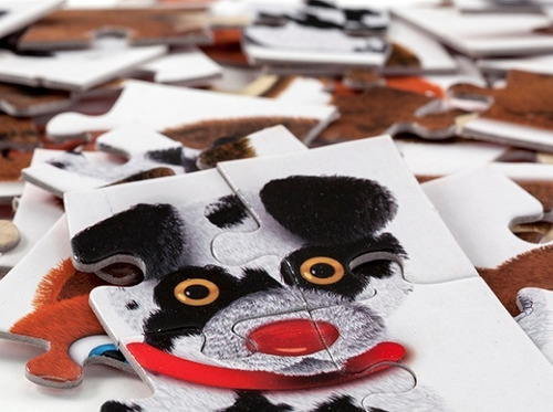 Imagen 4 de 7 de Puzzle Rompecabezas Mascotas 9 Y 12 Piezas 4 En 1 Ruibal Edu