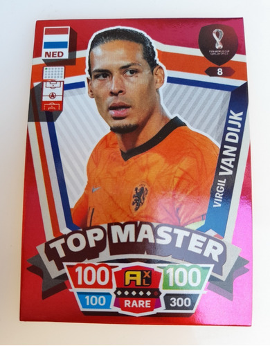 Adrenalyn Qatar 2022 - Carta Top Master #8 Virgil Van Dijk