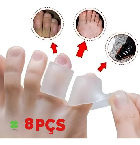 Imagem 1 de 10 de Anel Protetor Para Os Dedos Em Silicone Anti Calos 8un