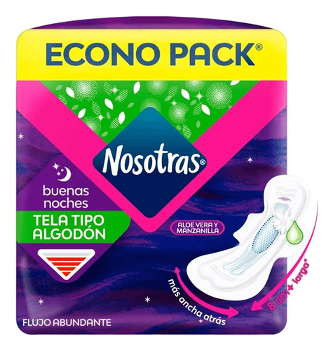 Toalla Higiénica Natural Buenas Noches 24 Unidades