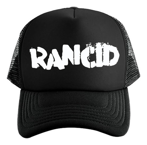 Gorra Black Unisex De Malla Rancid Punk Rock Ska