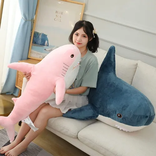 Ophrbu Peluche De Tiburón De Peluche, Almohada De Peluche De