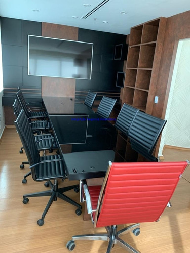 Imagem 12 de 24 de Conjunto Comercial Mobiliado 100m², 03 Banheiros E 03 Vagas Na Garagem. Condomínio Com Recepção E Segurança 24hrs. Excelente Localização. - 22010709 - 70440466