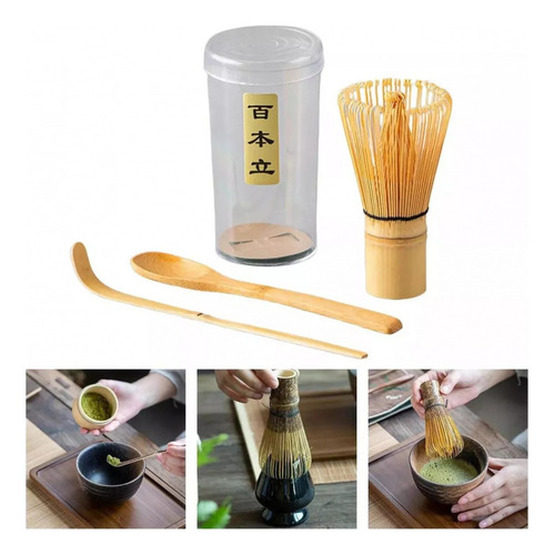 - Set De Té Matcha (chasen) + Cucharas (chashaku) +