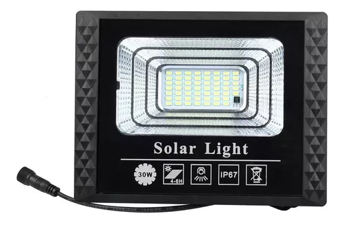 Panel Reflector Solar 20 Led Exterior Resistente Luz Potente Color de la  carcasa Negro